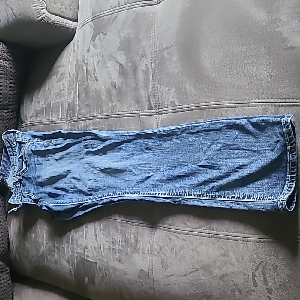 Express barely boot cut jeans